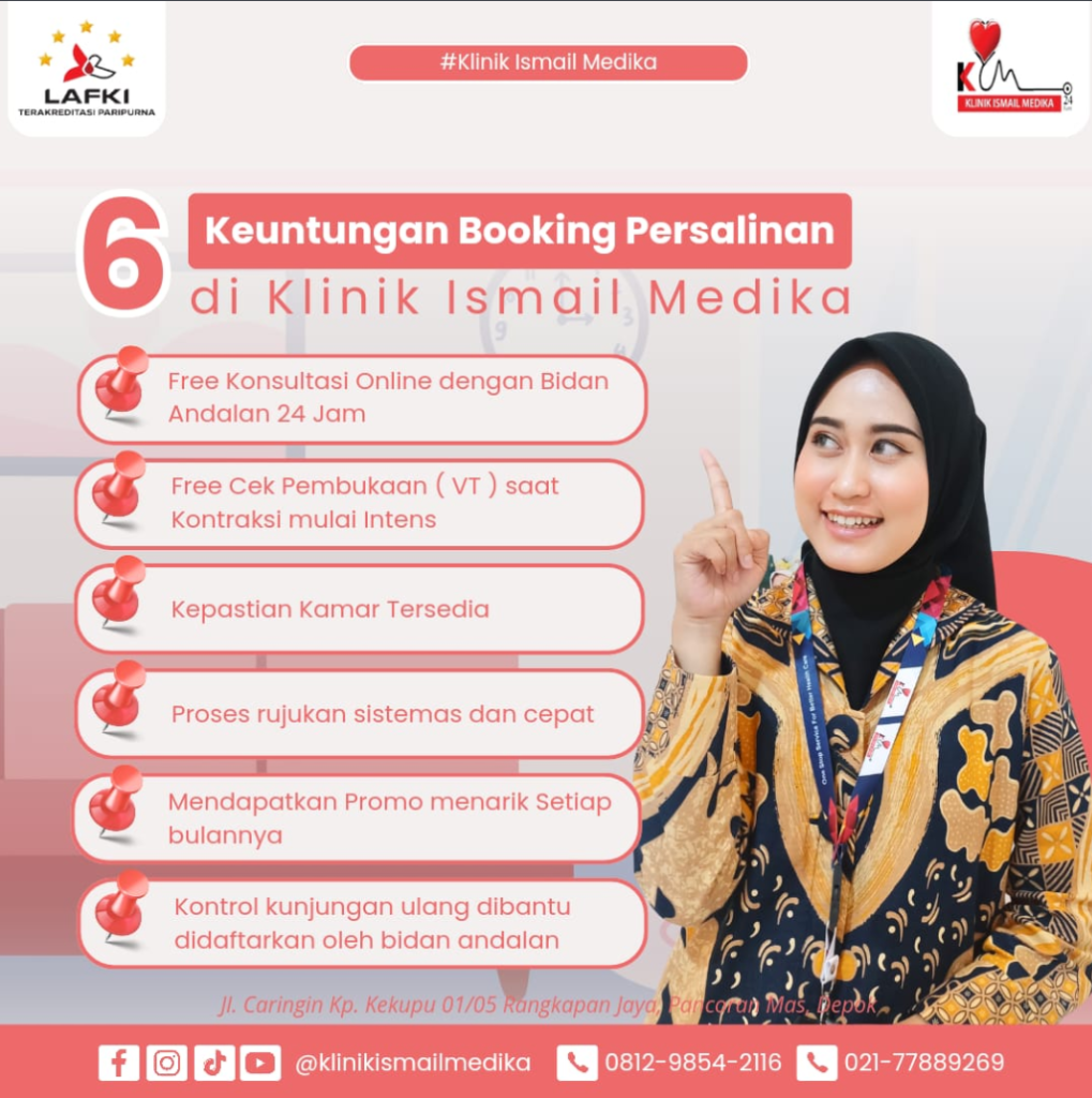 6 Keuntungan Booking Persalinan di Klinik Ismail Medika